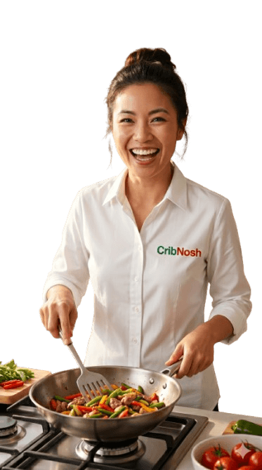 CribNosh Creator promotional artwork showing a food creator cooking.